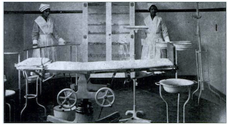 Inside of a Lincoln Hospital operating room Photo courtesy of Durham Lincoln Hospital by P. Preston Reynolds, M.D. Ph.D
