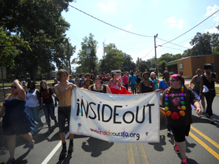 An iNSIDEoUT contingent at the Pride Parade